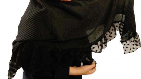 راهنمای خرید روسری مشکی مجلسی حریر