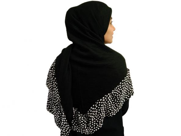 خرید مستقیم انواع روسری مشکی مجلسی